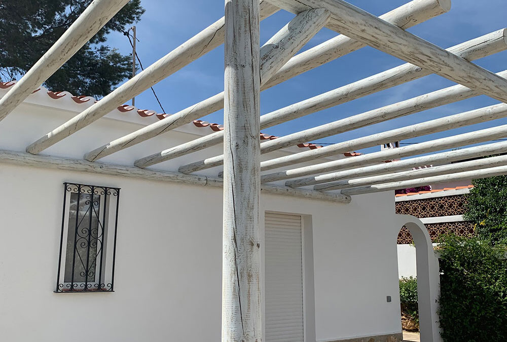 Pérgola Redonda sin Techo