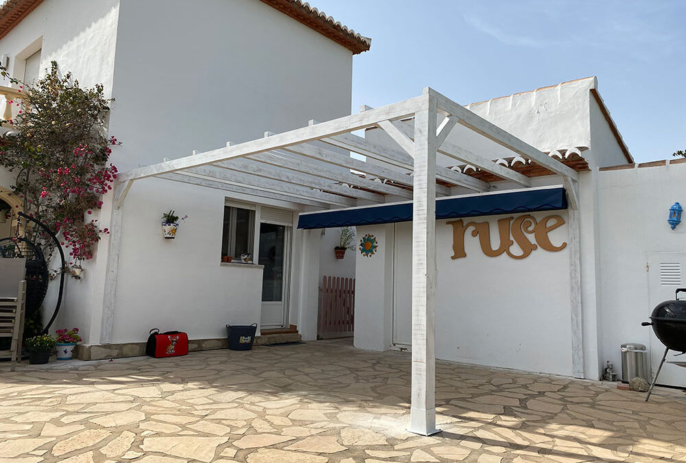 Pérgola Cuadrada sin Techo